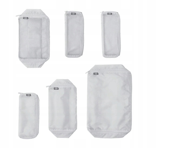 IKEA Zestaw podróżny, 6 szt FORFINA komplet toreb
