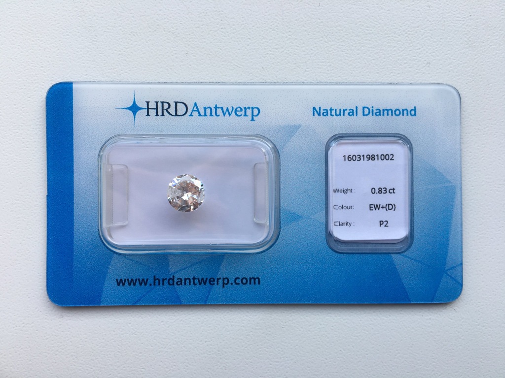 Brylant 0.83 ct D P2 Diament Inwestycja