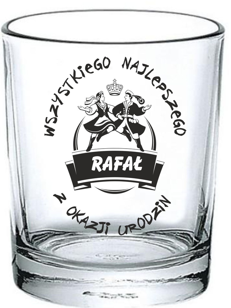 Szklanka do WHISKY z grawerem prezent na urodziny
