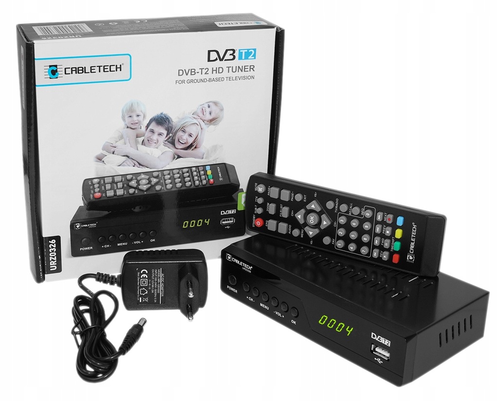 TUNER DVB-T DVB-T2 Full HD DEKODER STB MPEG4 EAC3! - 7510247293 ...