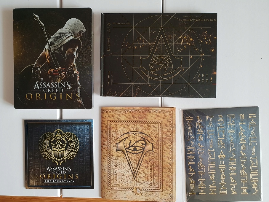 AC Origins Steelbook+Artbook+Mapa +Arty+Soundtrack