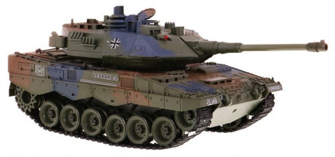 Duży Dymiący CZOŁG ZDALNIE STEROWANY 2.4GHZ 1:18