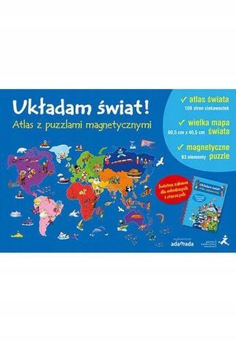 Układam świat Atlas z puzzlami magnetycznymi