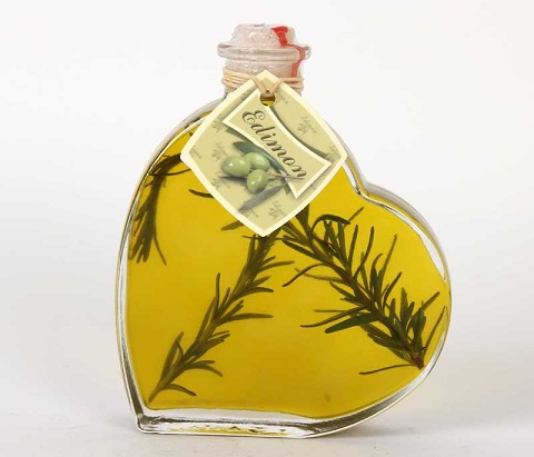 Oliwa z oliwek z ziołami 0,2l butelka serce Grecja
