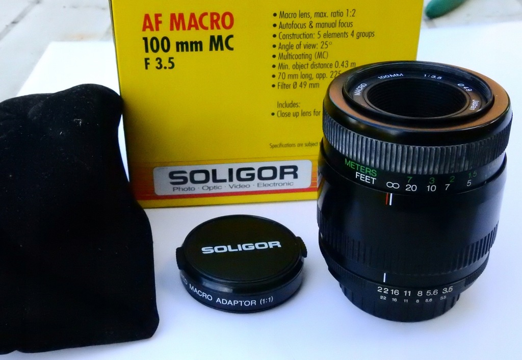 obiektyw makro Soligor mocowanie Nikon