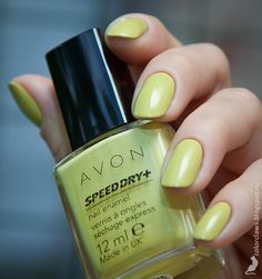 LAKIER do paznokci AVON SPEED DRY+ lime splatter