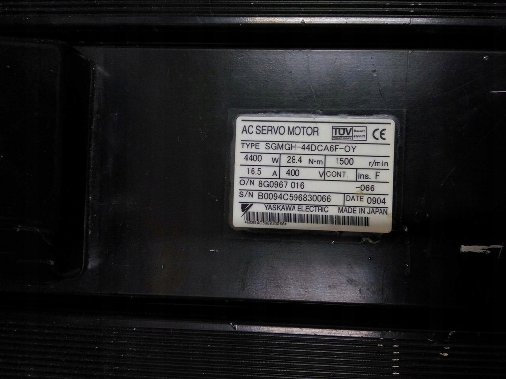 Yaskawa 4.4kW SGMGH-44DCA6F-OY AC Servo Motor 7550508183 oficjalne  archiwum Allegro