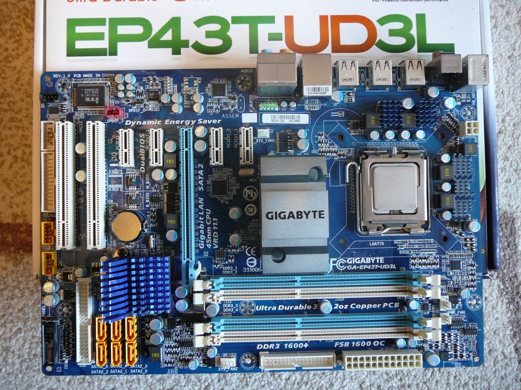 Gigabyte GAEP43TUD3L 775771 DDR3 + Xeon E5450 7253091651