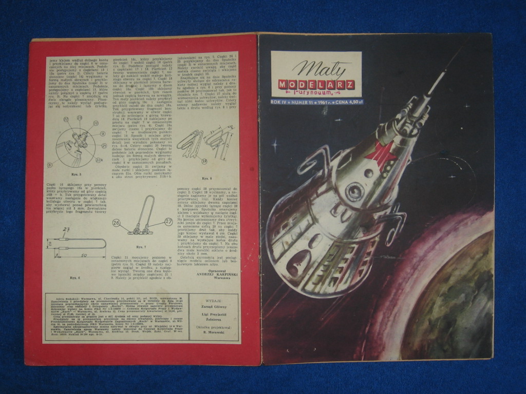 MAŁY MODELARZ NR 11/1961 - RADZIECKI SPUTNIK III