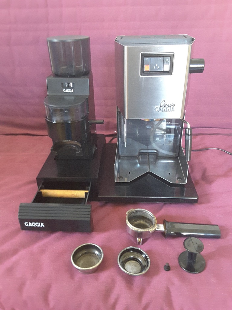 Ekspres Gaggia Classic+Młynek Gaggia MDF+podstawa