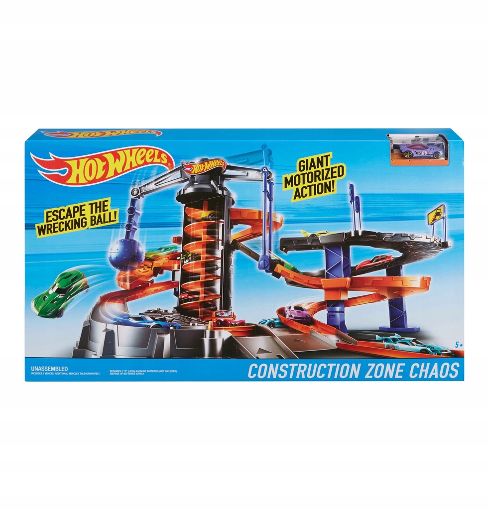 HOT WHEELS GARAŻ NIEBEZPIECZNY WYŚCIG DPD88