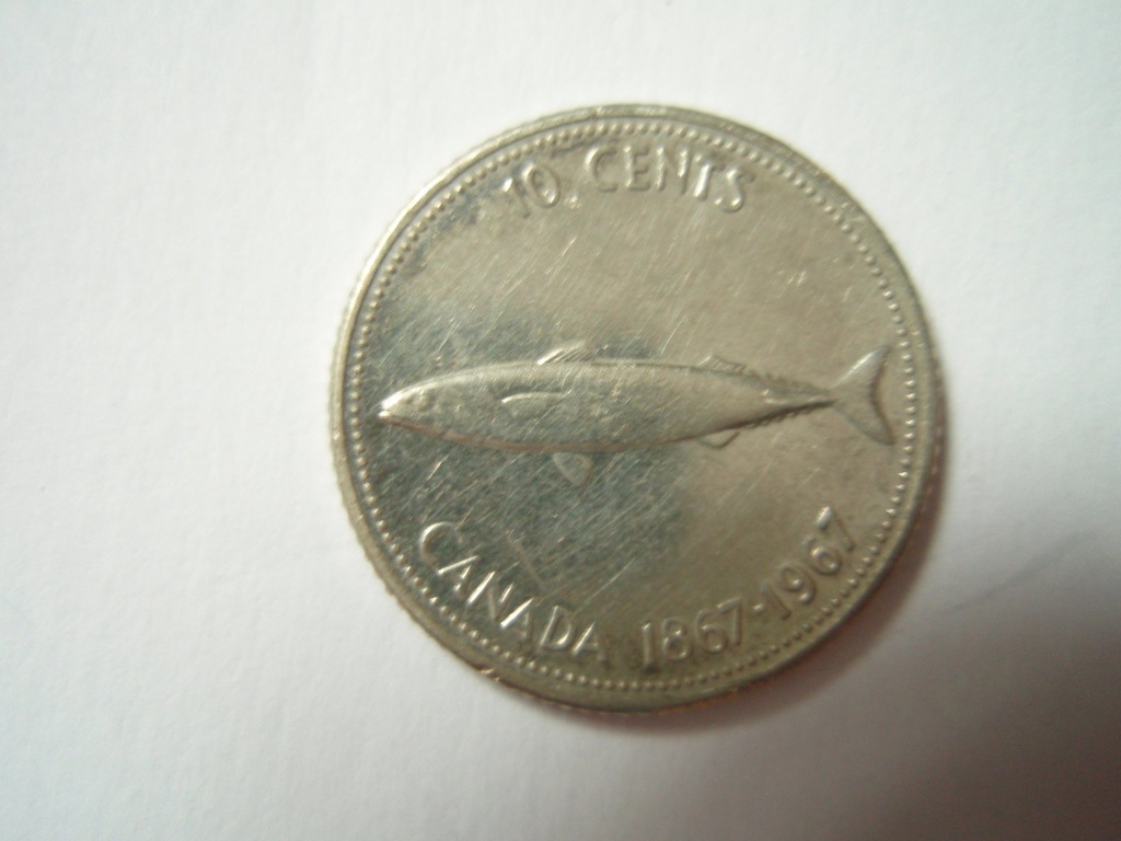 10 centów Canada 1967r wieloryb