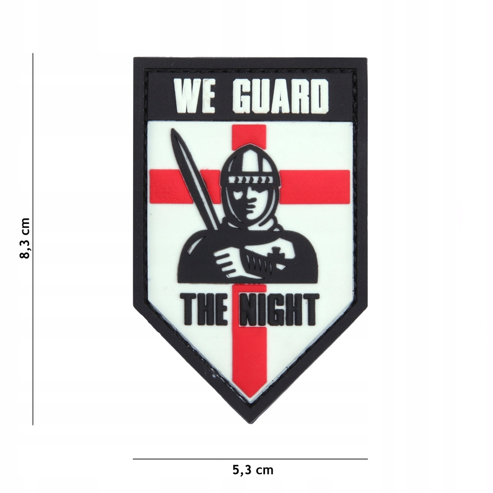 Naszywka 3D PVC - We Guard The Night - Biała