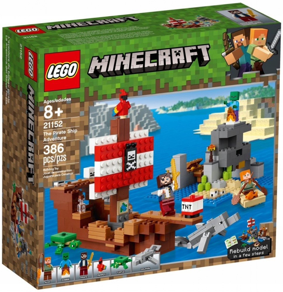 Klocki Lego Minecraft Przygoda na statku pirackim