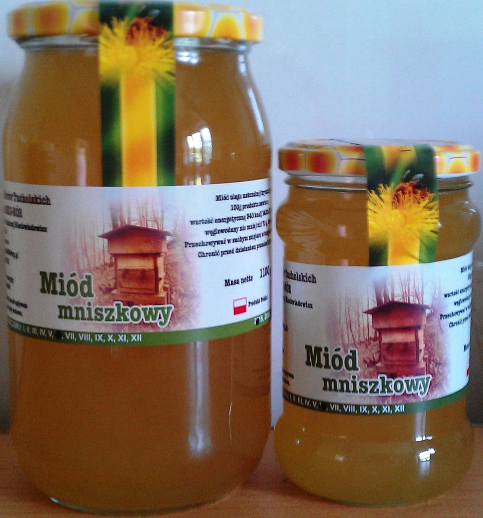 miód MNISZKOWY EKO-BÓR 1100G NIECHWIADOWICZ 2018