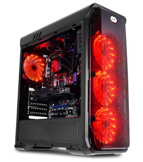 LC-POWER OBUDOWA GAMING 988B RED TYPHOON