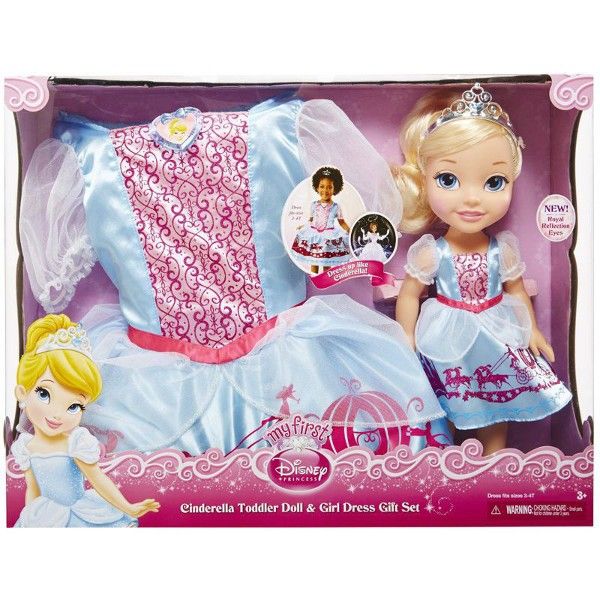 Lalka Kopciuszek + Sukienka dla dziewczynek