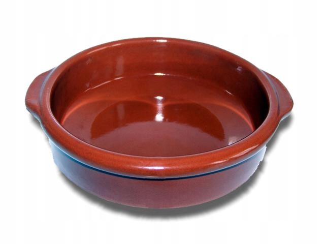 Hiszpańskie gliniane naczynie Cazuela 25cm - 1 szt
