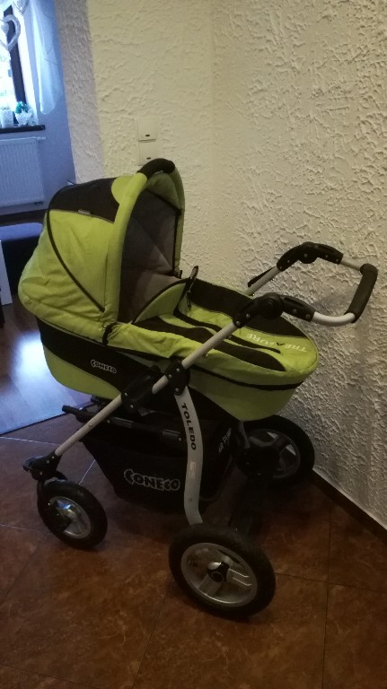 Wózek Coneco Toledo głęboko-spacerowy 3w1 !!!