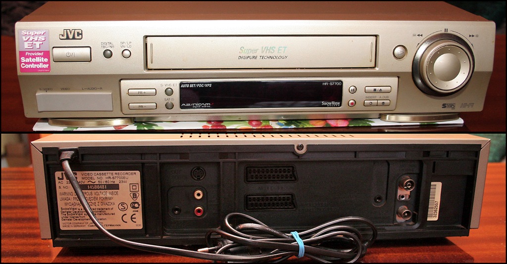 Magnetowid S-VHS ET/VHS JVC HR-S 7700