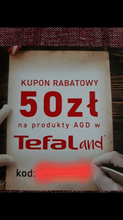 Kupon rabatowy Tefal 50zł