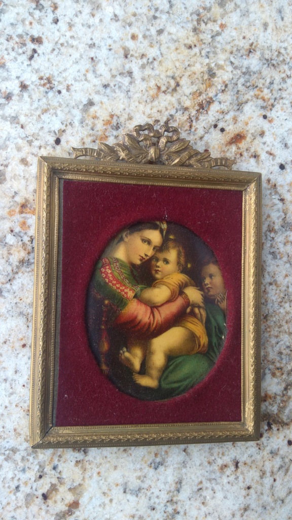 Madonna Rafaella-miniatura-k.XIXw