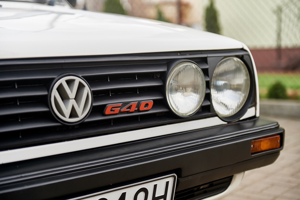 VW GOLF II G40 BIAŁY KOMPRESOR SWAP BBS DUMA_RFN