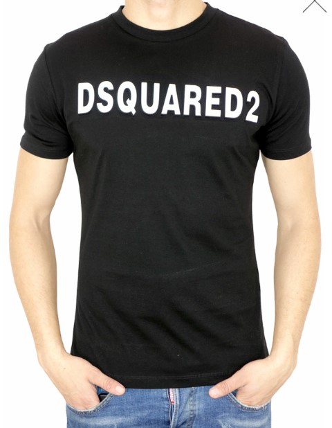 DSQUARED Koszulka męska czarna R.S WYS 24h