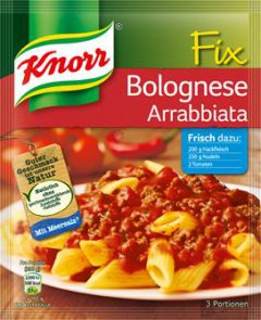AGA KNORR FIX MAKARON BOLOGNESE ARRABBIATA Z CHILI