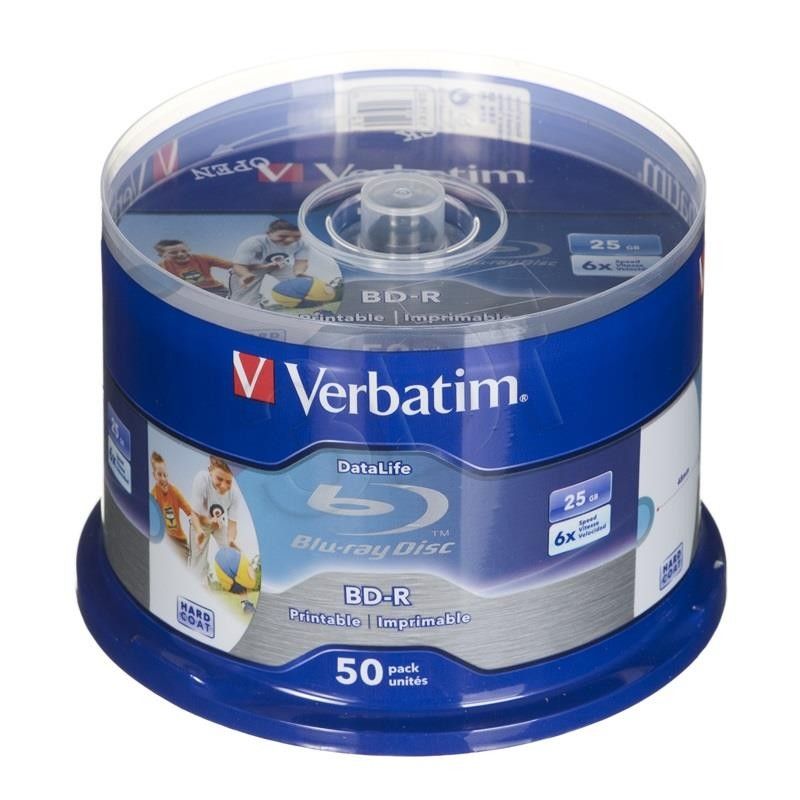 BD-R Verbatim 43812 (25GB; 6x; 50szt.; Cake)