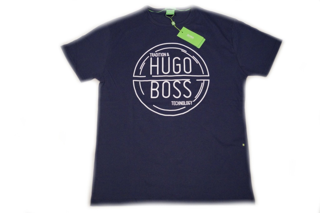 HUGO BOSS T-Shirt Męski GRANATOWY Roz: M
