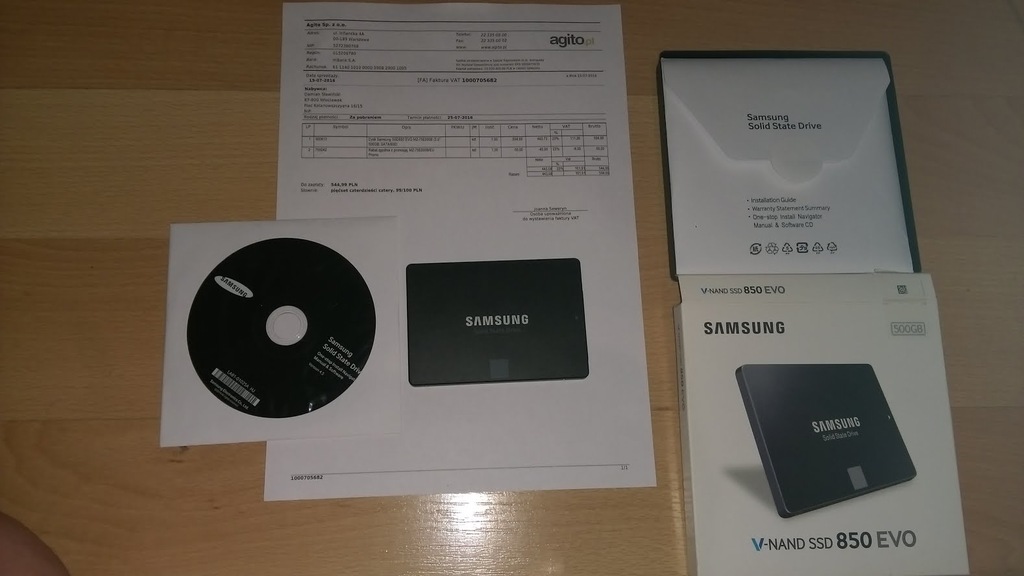 DYSK SSD Samsung EVO 850 SATA III 500GB - GWARA !!