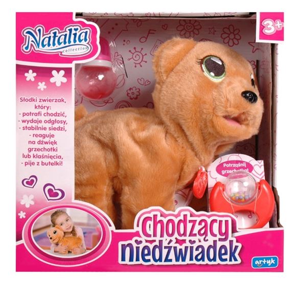 Niedźwiadek chodzący zabawka miś interaktywny
