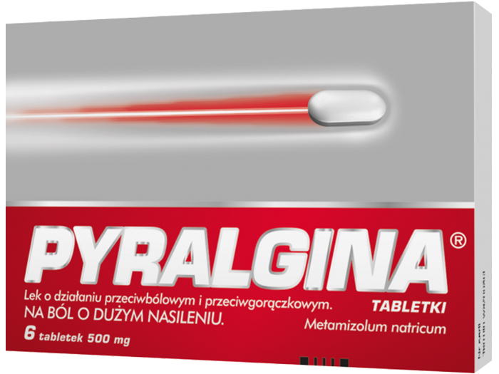 AP Pyralgina 500 mg ból gorączka 6 tabletek