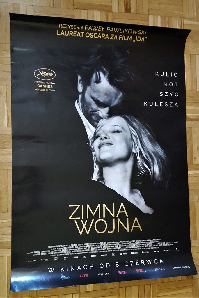 plakat - ZIMNA WOJNA - Pawlikowski Kot Kulig Szyc