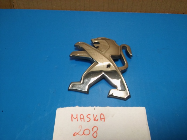 PEUGEOT 208 ZNACZEK LOGO EMBLEMAT MASKI 6920269671 Oficjalne