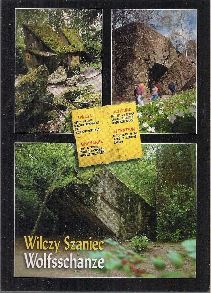 pocztówka WILCZY SZANIEC Bunkier Hitlera