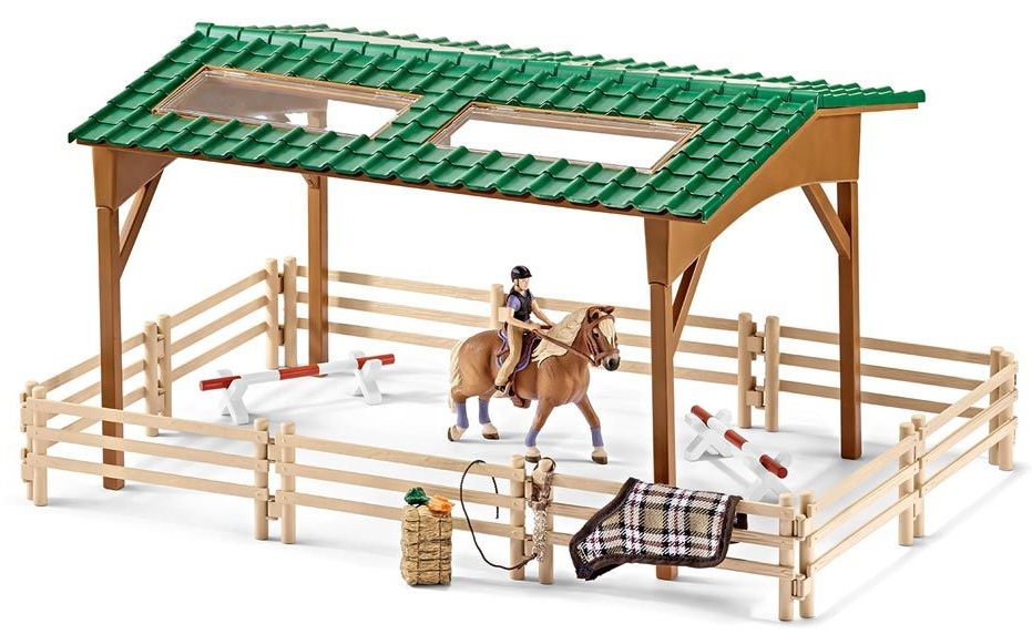 SCHLEICH 42189 WYBIEG DLA KONI KOŃ JEŹDZIEC w 24h