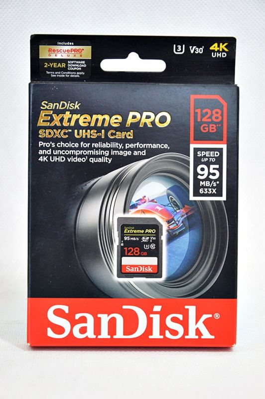 SANDISK EXTREME PRO SDXC 128GB 95/90 MB/S V30 UHS
