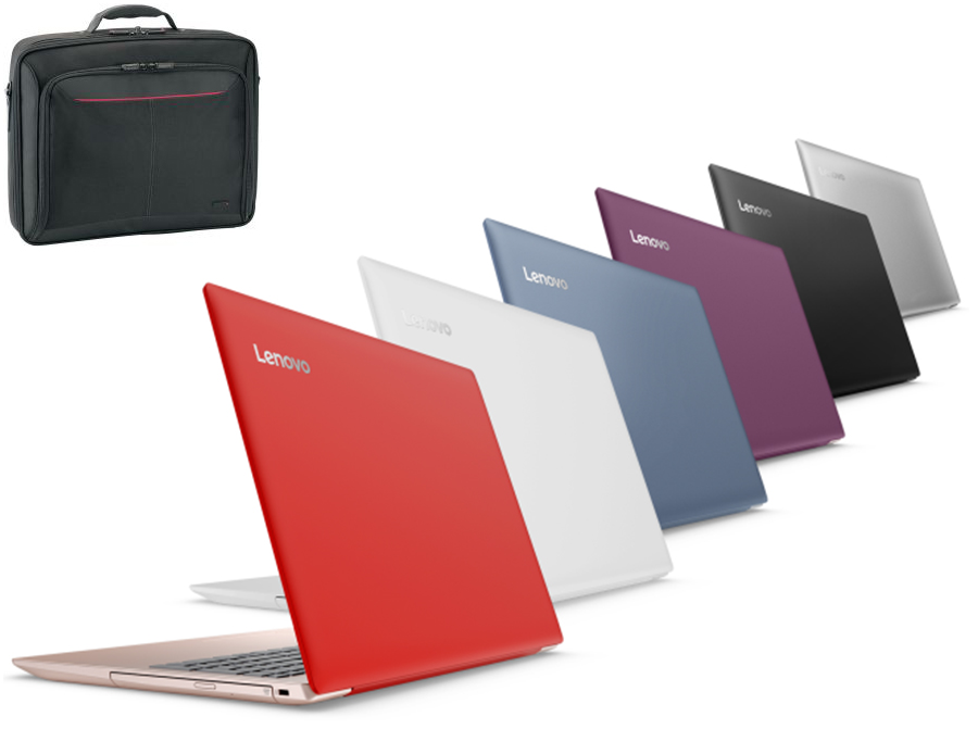 KOLOROWE LENOVO IdeaPad 320 QUAD 8GB 1TB W10+TORBA