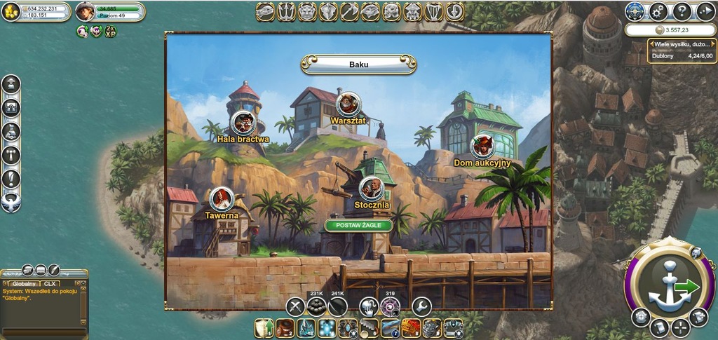 Konto gry przeglądarkowej Piratestorm Pirate Storm