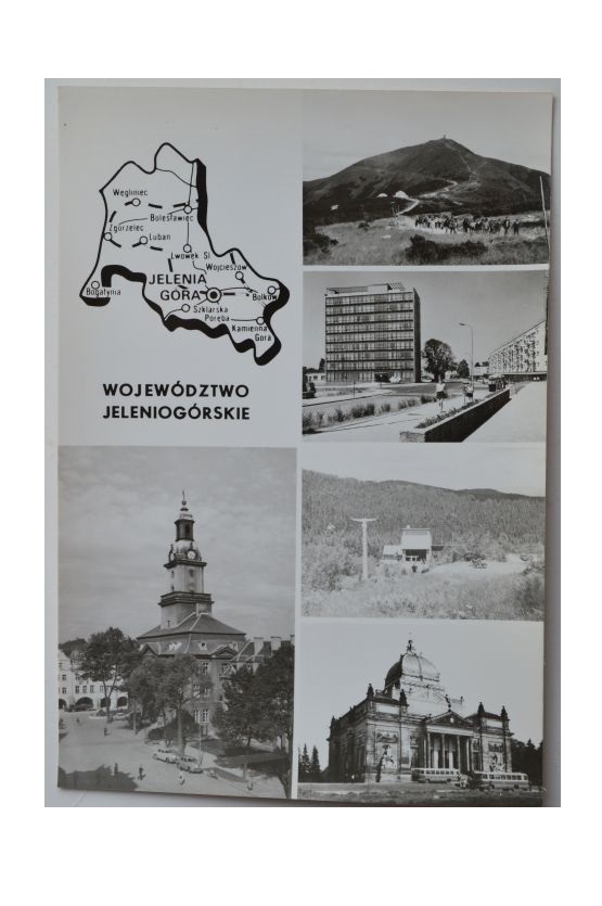 WOJEWÓDZTWO JELENIOGÓRSKIE - MAPKA