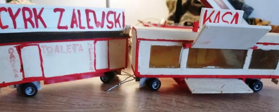 Barakowóz cyrkowy, kasa, model cyrk