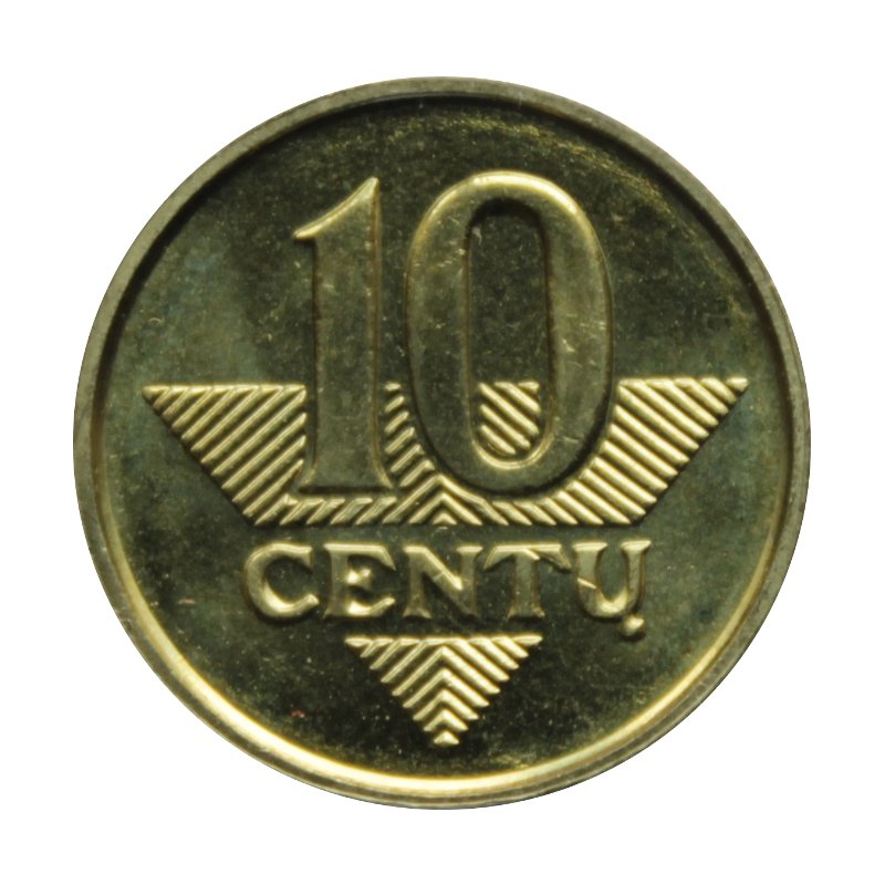 10 centów 2007 Litwa st.II