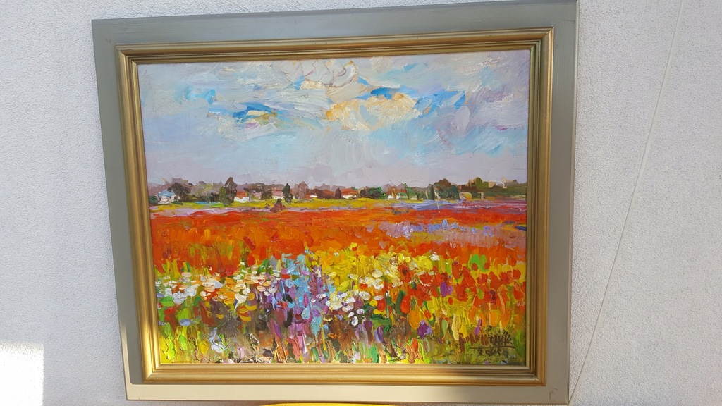◇真作 Wlodzimierz Borowczyk 油彩画 Wlodzimierz Borowczyk Polish Art Original Oil on Canvas
