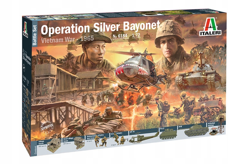 Silver Bayonet Vietnam War 1965 1/72 Italeri 6182