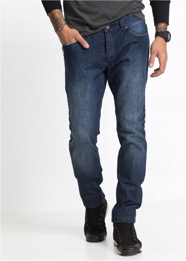 Spodnie męskie jeans stretch blue R 42/58