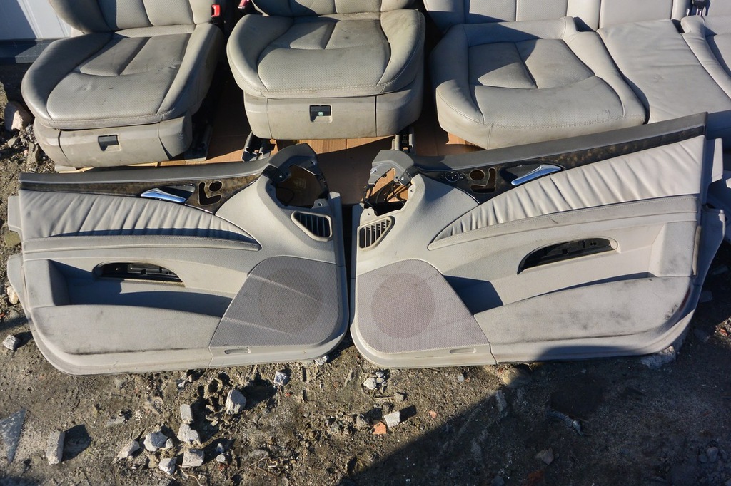 Komplet foteli kanapa mercedes W211 kombi pamięc