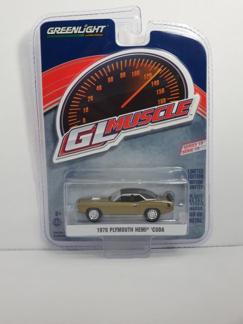 Greenlight 1:64 M19 - Plymouth Hemi Cuda 1970 gold