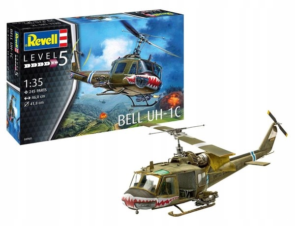 Revell 04960 Bell UH-1C Level 5 Skala 1:35
